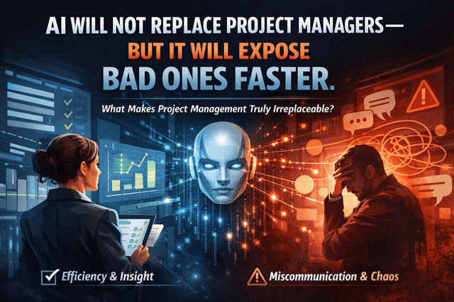 AI Will Not Replace Project Managers — But It Will Expose Bad Ones Faster - thumbnail